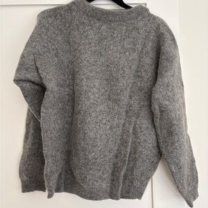 Acne Heather Gray Crewneck Sweater